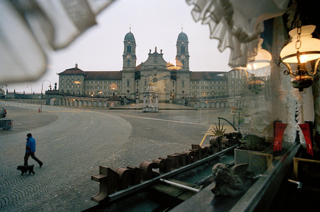 Begun in 1704, inaugurated in 1735: the baroque church of the Einsiedeln monastery.